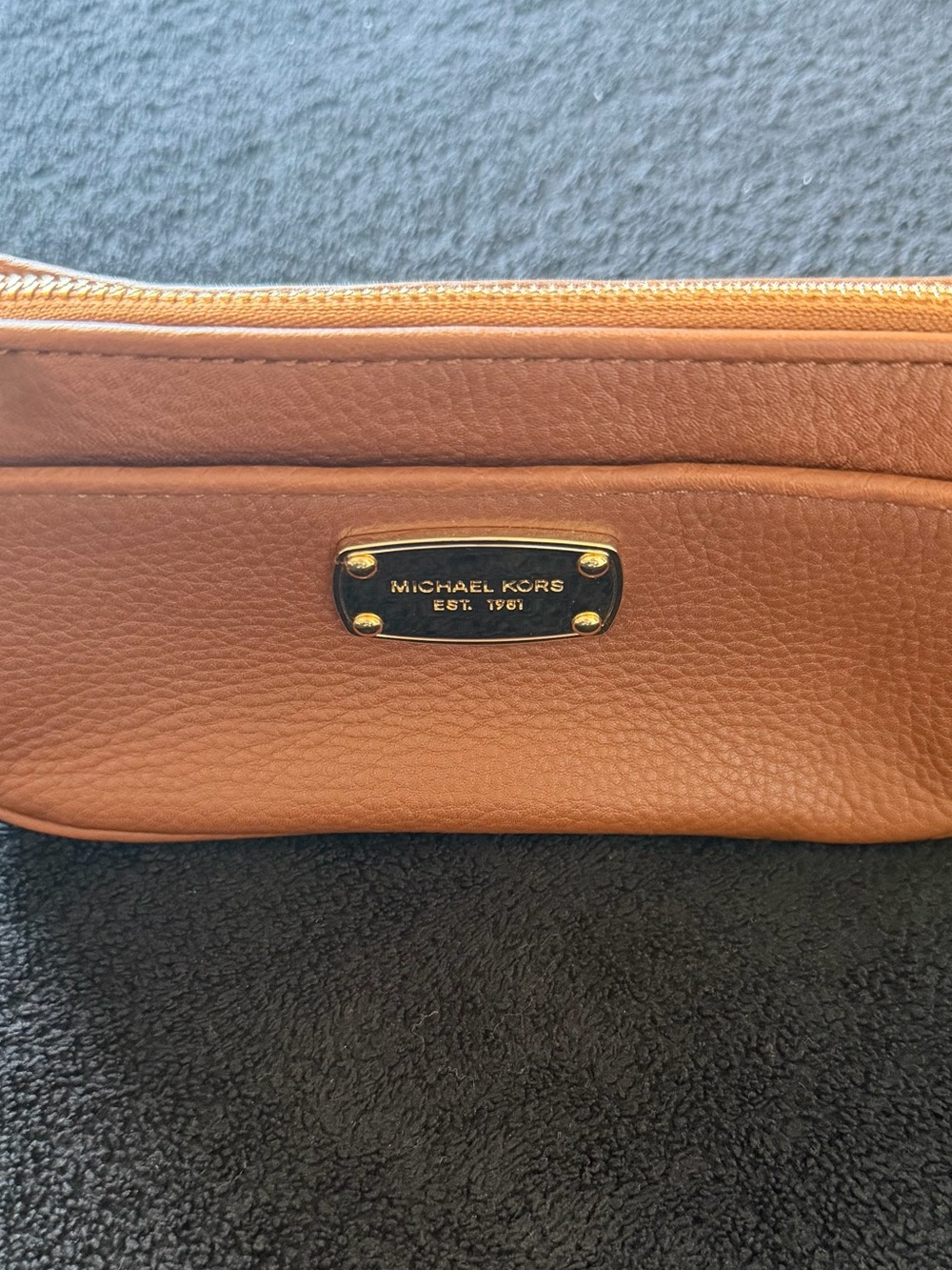 Preloved MK Brown Luggage Travel Pouch